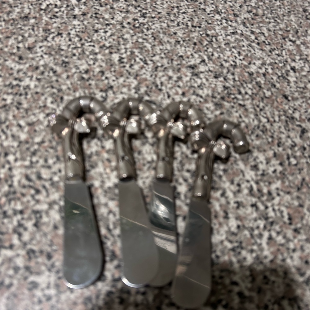 Wallace Silversmiths Silver Kitchen Cutlery Set - holiday candy canes